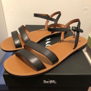 NWT Leather Coach Sandals 9.5